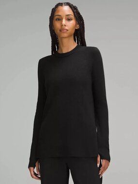 LuluLemon Take It All In Cotton Blend Sweater in Black